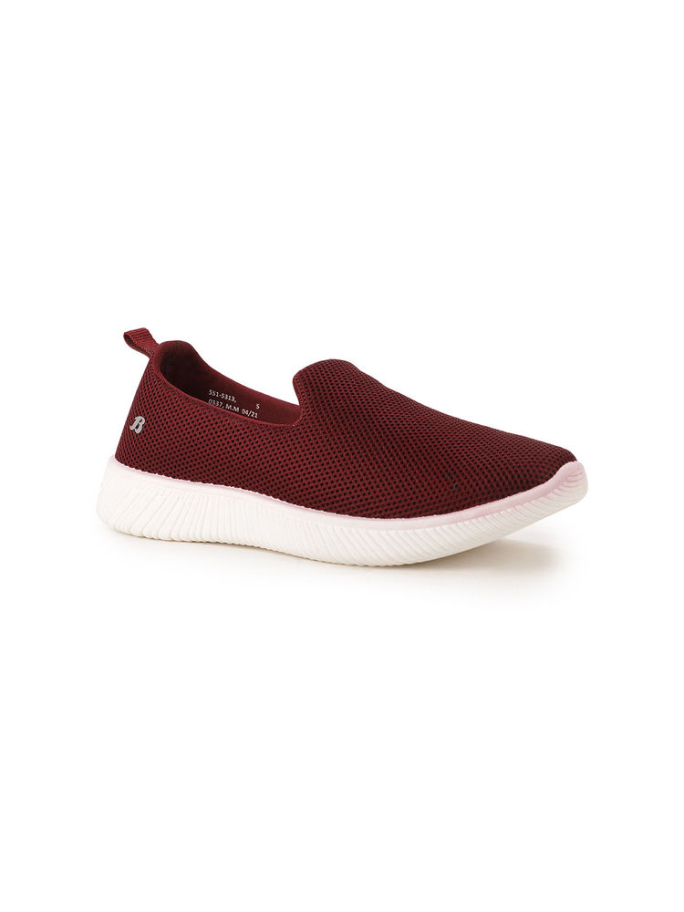 Bata Maroon Womens Slip-On Sneakers-picture-13