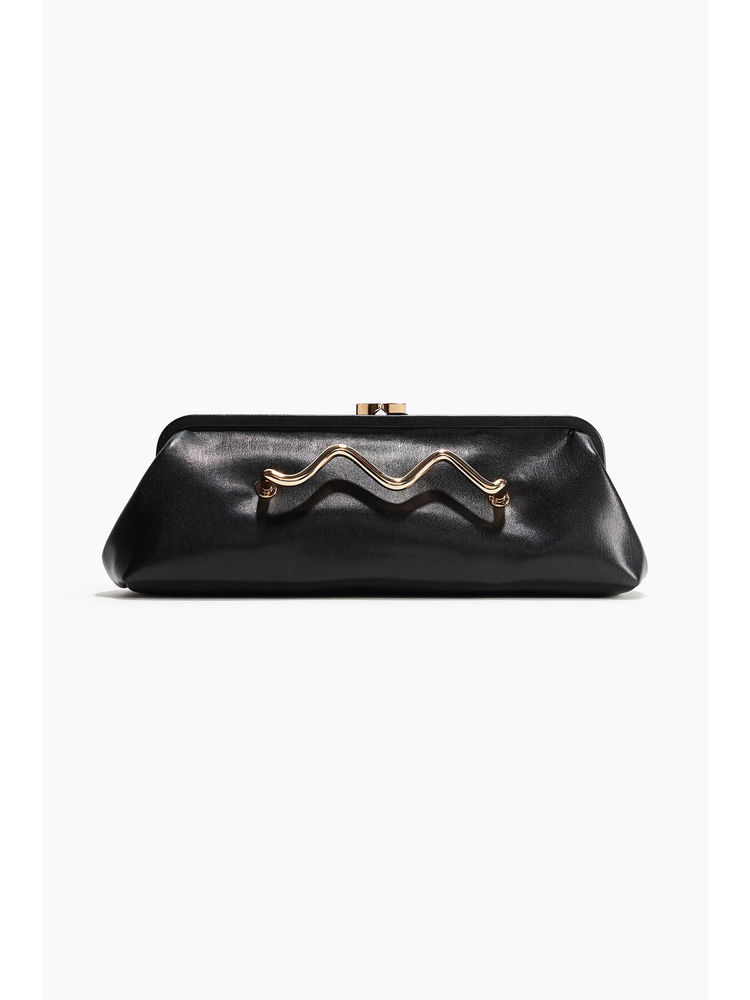 H&M Women Black Metal-detail clutch-picture-47