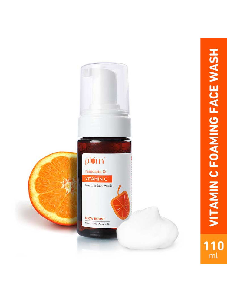 Plum Vitamin C Foaming Face Wash With Mandarin For Glowing Skin & Gentle Cleansing-picture-9