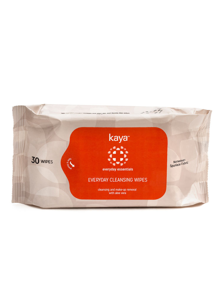 Kaya Everyday Cleansing Wipes - Everyday Essentials (30 Pieces)