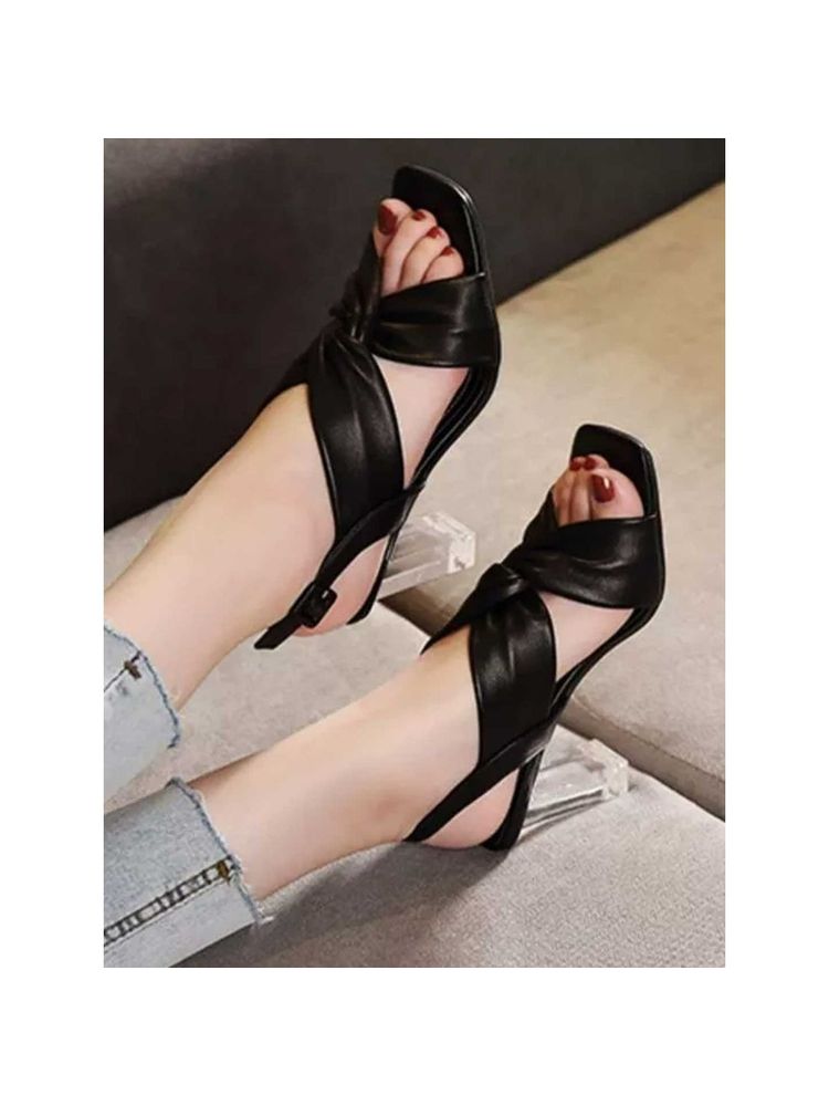 Shoetopia Women Solid Black Heels