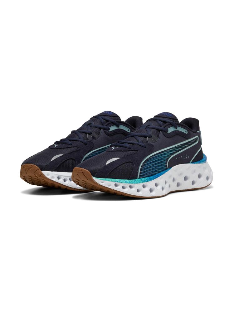Puma SOFTRIDE Frequence Overspray Ombre Running Shoes - Navy Blue-picture-32