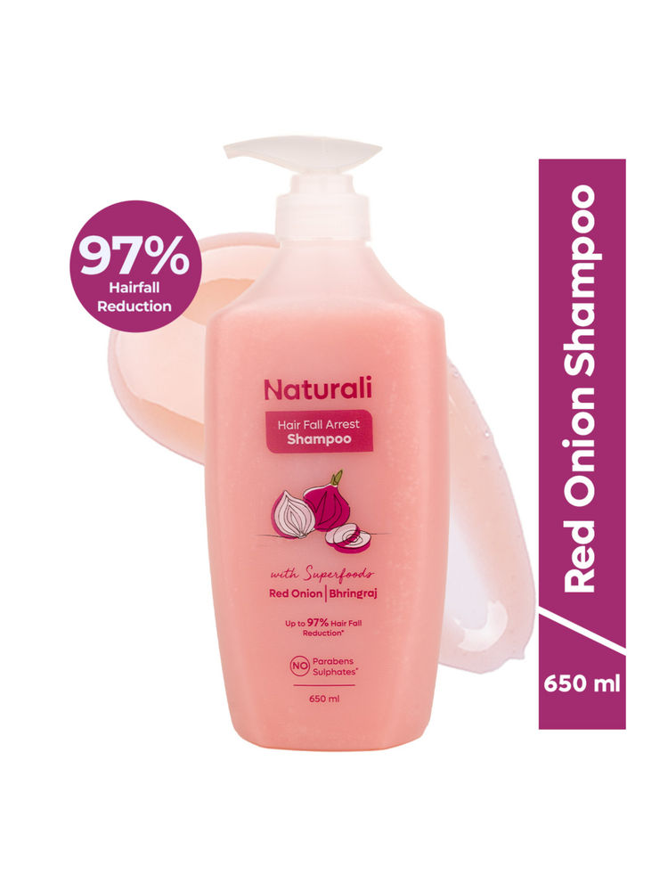 Naturali Hairfall Arrest Shampoo With Red Onion & Bhringraj-picture-16