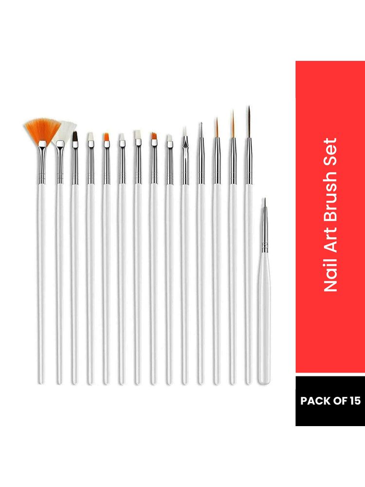 Bronson Professional Nail Art Kit Brush Set Acrylic Uv Polish Brushes Tool Kit-image-35