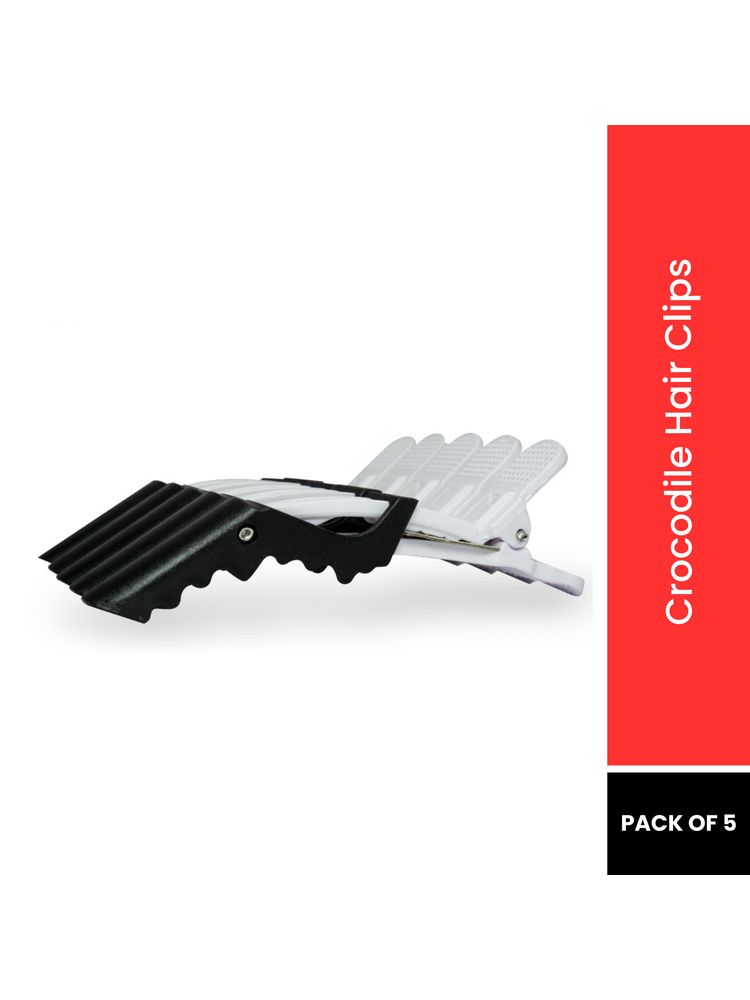 Bronson Professional Crocodile Hair Clips - 5 Pcs ( Color May Vary)