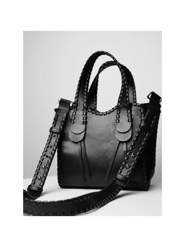 Theater Draculla Black Medium Handbag-image-1