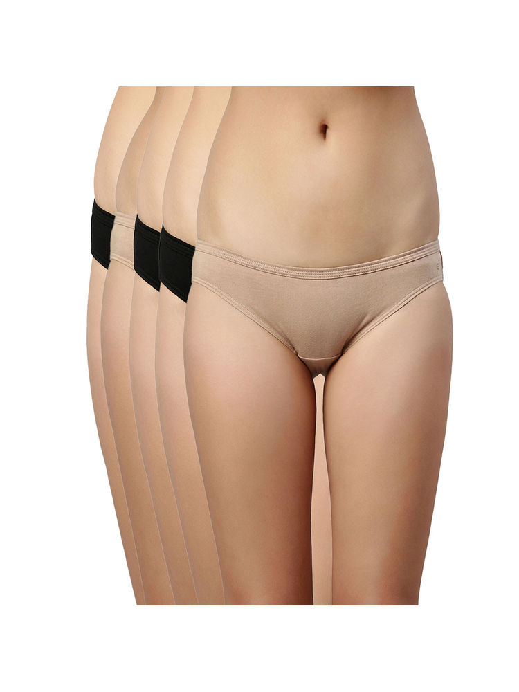 Enamor Cotton Low Waist Bikini Panty Breathable Antimicrobial Stain Release Grip Fit CB03-image-22