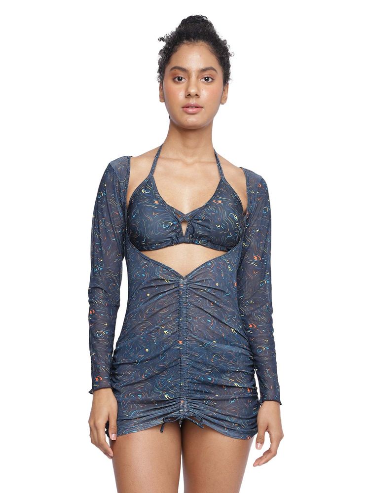 La Intimo Kalpati Reef Bra With Panty With Coverup-image-44