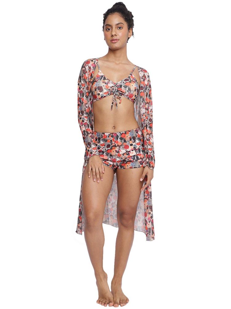 la intimo kadmat bra with shorts with coverup