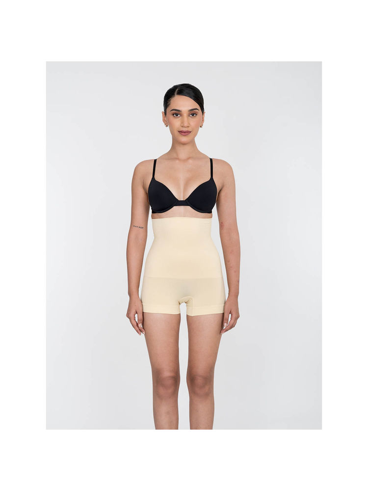 Shapercult High Waist Shaper BoyShorts -Beige-picture-22
