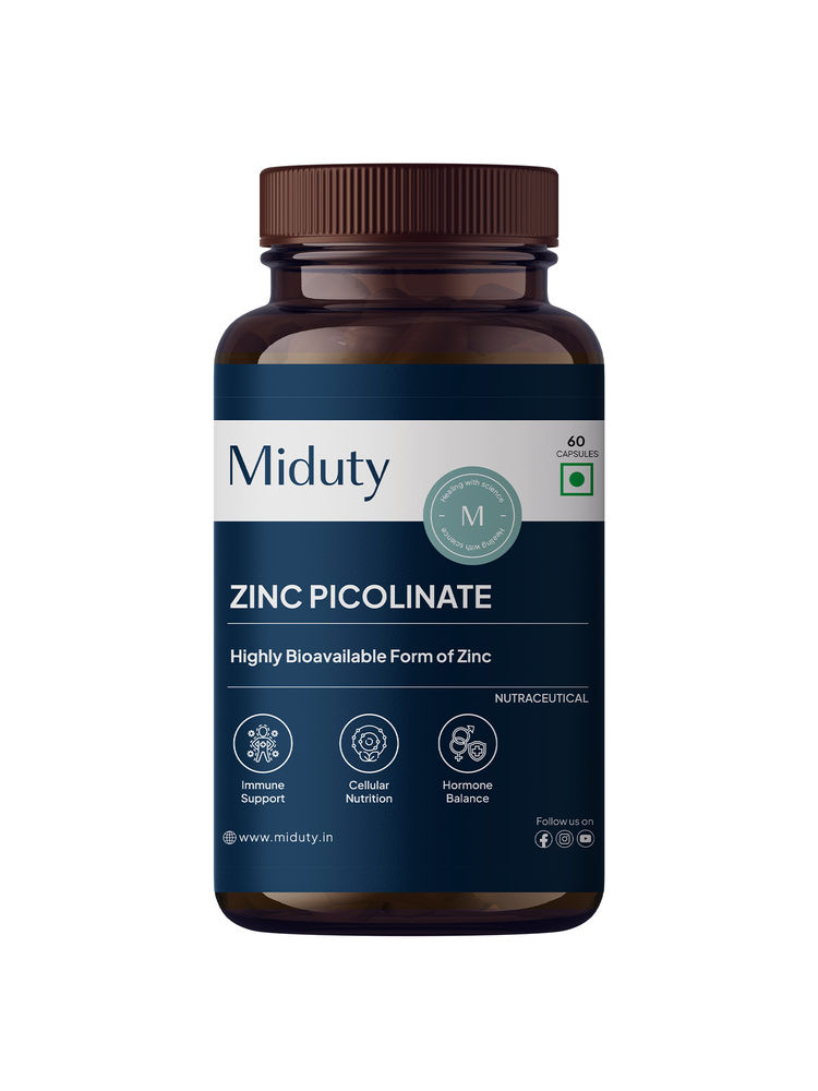 Miduty Zinc Picolinate 50MG High Absorption Zinc For Immune