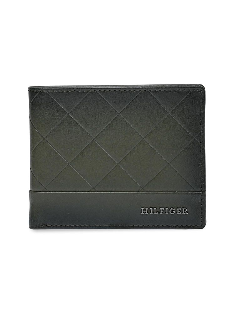 Tommy Hilfiger Men's Global Coin Leather Wallet Kornos - Olive
