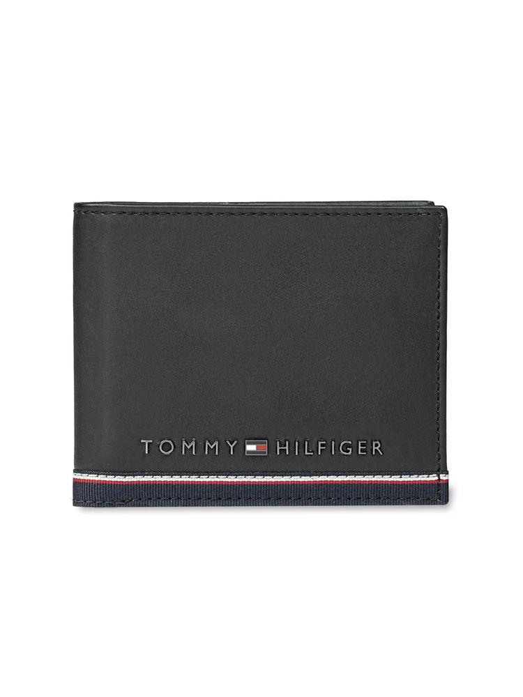 tommy hilfiger accessories Tommy Hilfiger Men's Global Coin Leather Wallet Acre - Black-picture-15