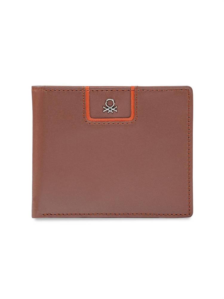 united colors of benetton fashion United Colors of Benetton Men's Global Coin Leather Wallet Barysaw - Dark Tan-picture-14