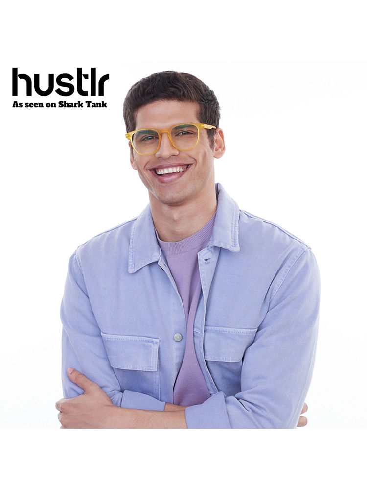 Lenskart Hustlr Peyush Bansal Unisex Zero Power Computer Glasses-Amber-picture-20