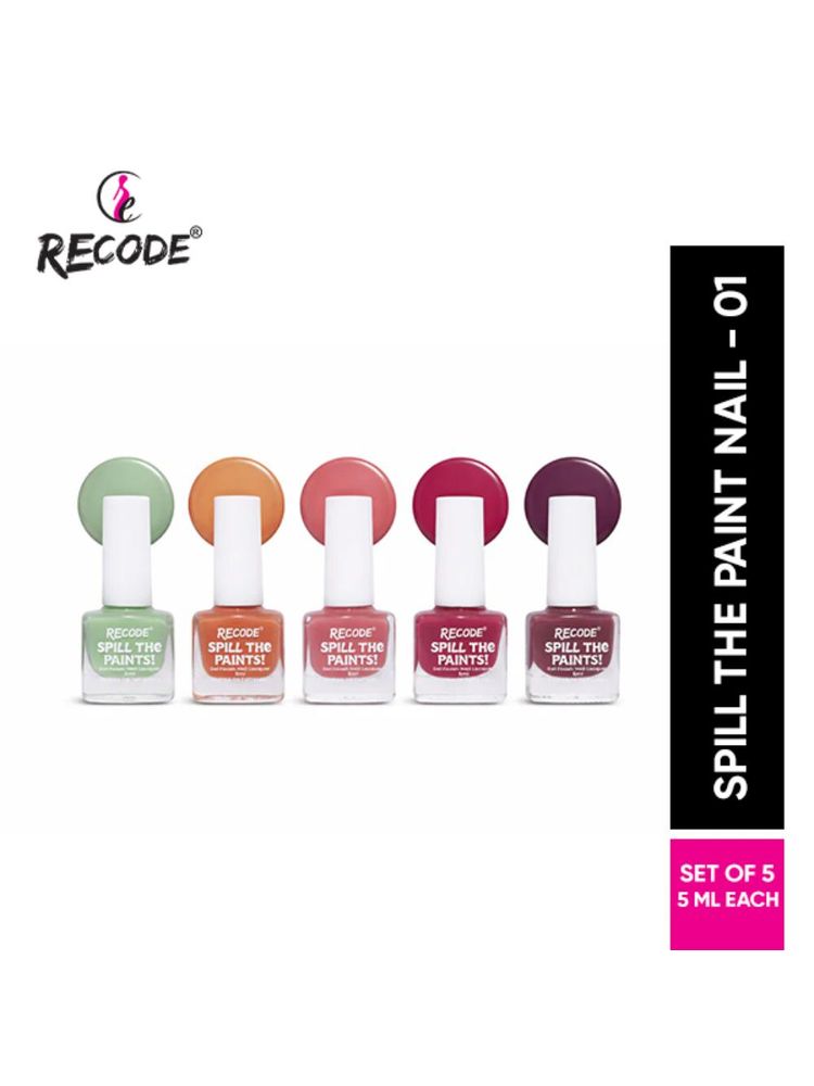 Recode Spill The Paints Nail Paint Set Of 5-image-27
