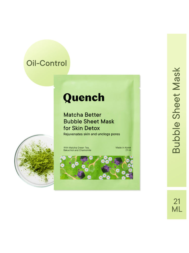 Quench Korean Bubble Sheet Mask with Matcha Green Tea-image-35
