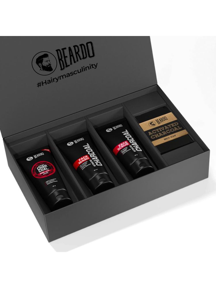 Beardo Charcoal 4 In 1 Complete Face & Body Detox Kit-picture-14