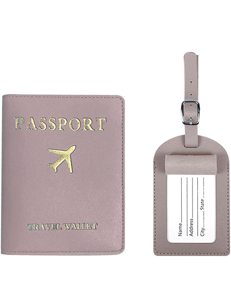 House of Quirk Leather Travel Passport Cover & Tag - Purple-picture-26