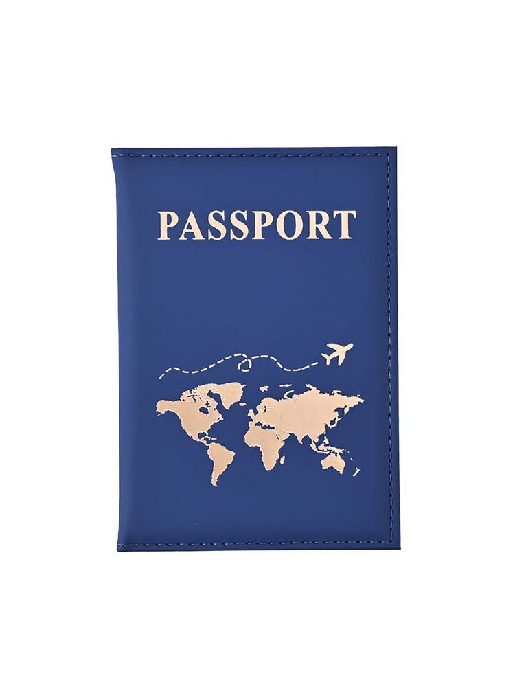 House of Quirk Leather Travel Passport Cover - Navy Blue-image-23