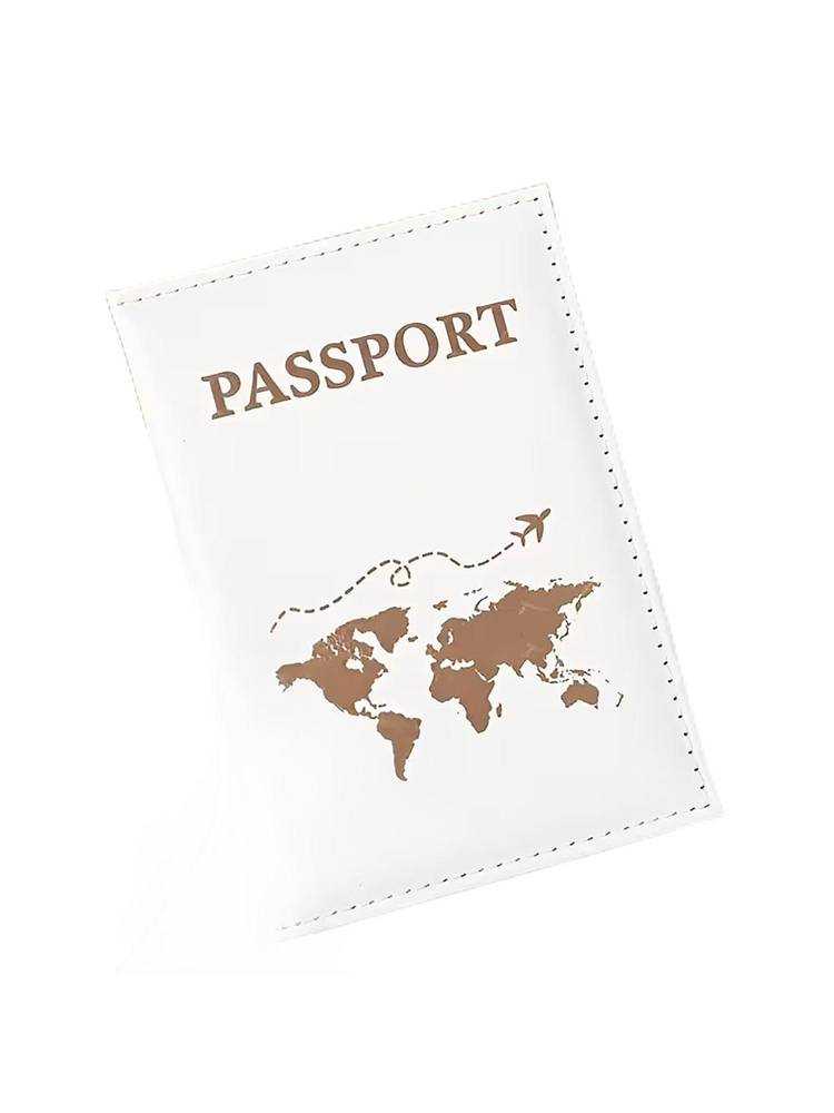 House of Quirk Leather Travel Passport Cover - White-picture-38