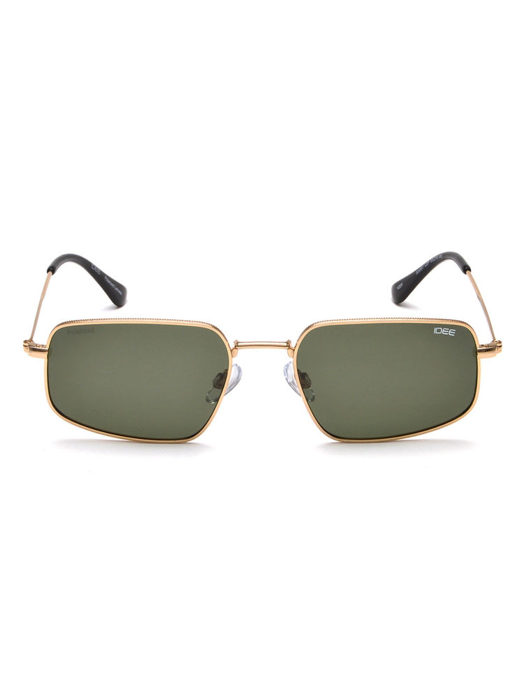 IDEE Green Rectangle 100% Uv Protected Polarized Sunglasses For Men Size 53-image-2