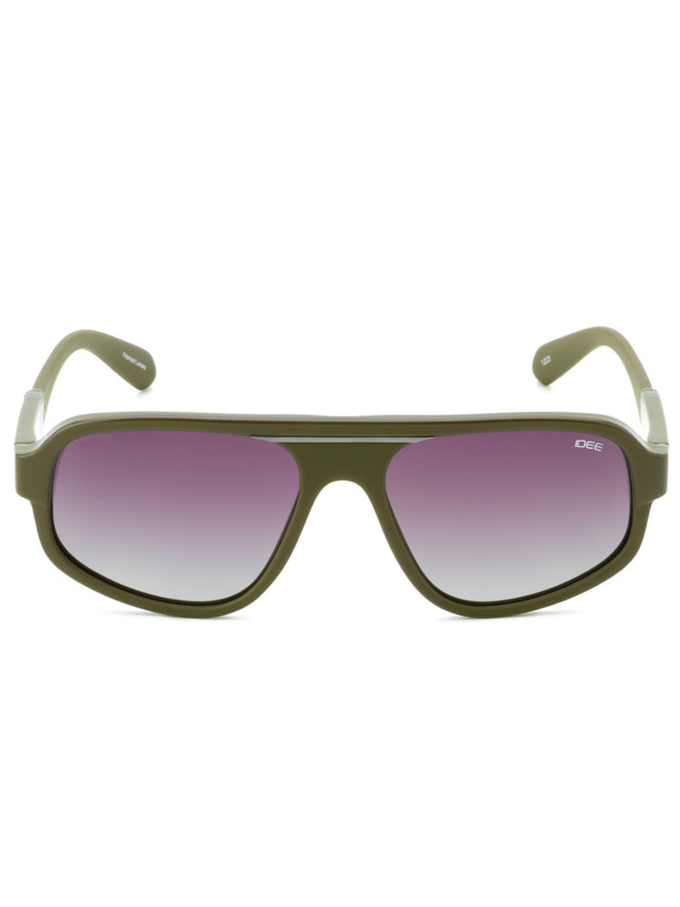 IDEE Grey Rectangle 100% Uv Protected Polarized Sunglasses For Men Size 56-image-18