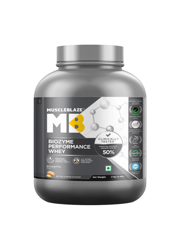 MuscleBlaze Biozyme Performance Whey Protein - Biscoff Cookie-picture-11