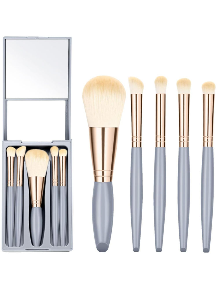 Kazarmaa Makeup Brushes With Mirror Grey-picture-31