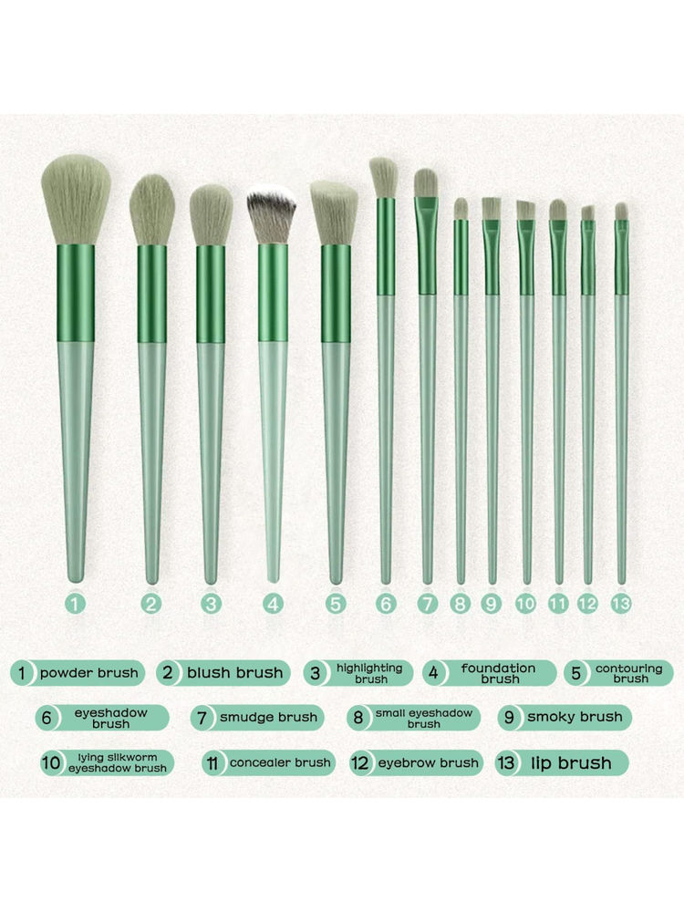 Kazarmaa Essential Makeup Brush With Velvet Bag Storage