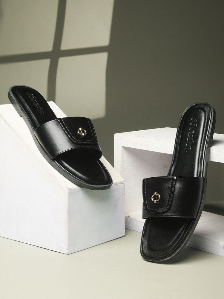 Bata Women Black Flats for Everyday Wear-image-6