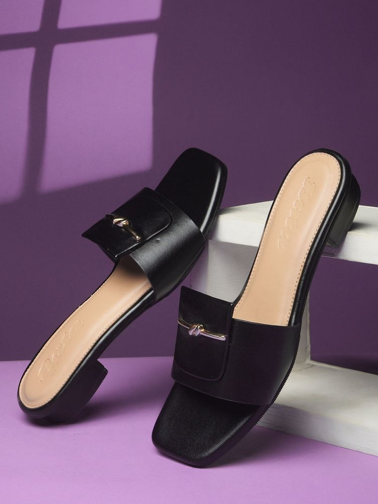 Bata Women Black Flats