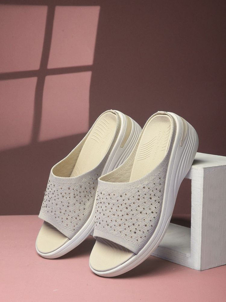 Bata Comfit Women Beige Wedge Heels-picture-36
