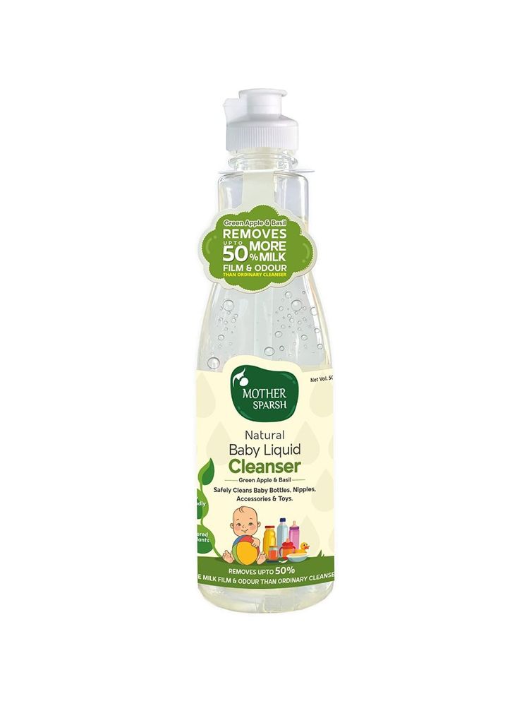 Mother Sparsh Natural Baby Liquid Bottle & Accessories Cleanser (Powered By Plants)-picture-12