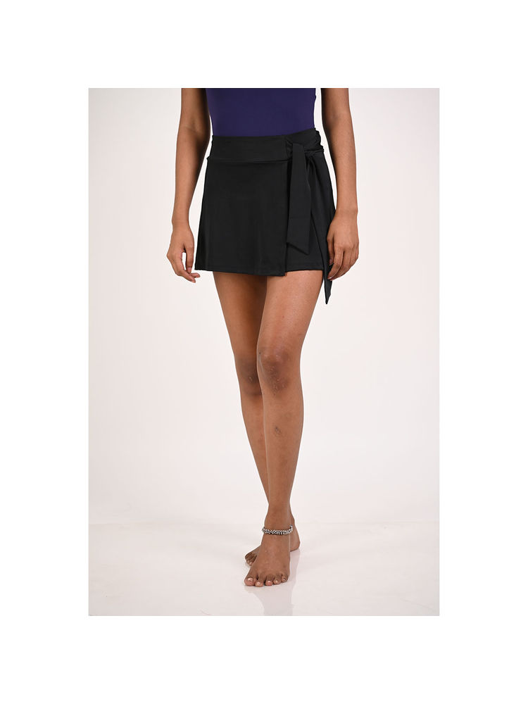 TFW Swim Skort With Tie Up Black-image-6