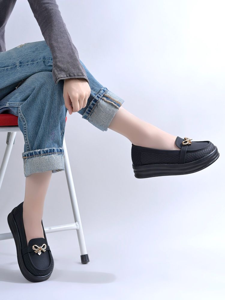 Shoetopia Womens Elegant Platform Loafers-image-28
