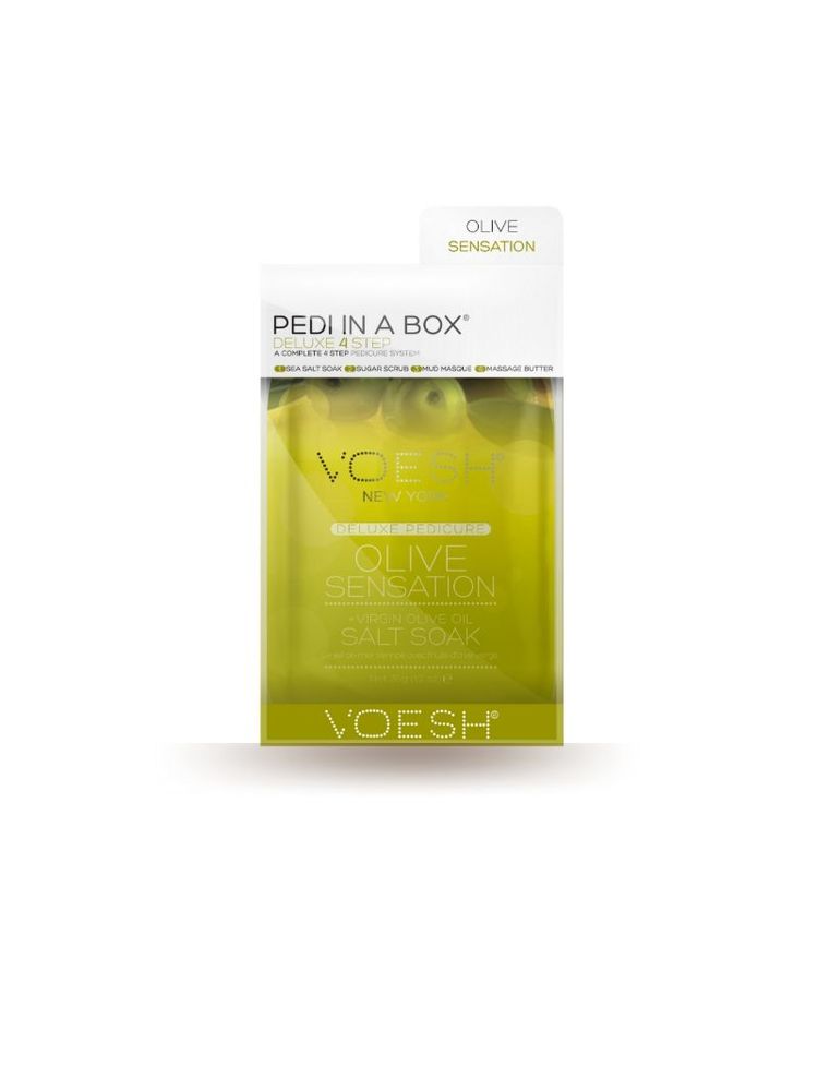 VOESH Deluxe Pedicure In A Box (4 Step) - Olive Sensation