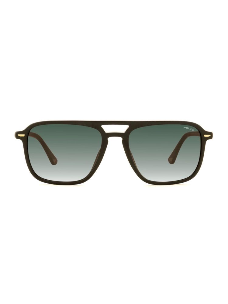 Police Men Full Rim Acetate Square Green Lens Sunglasses (57)-image-6