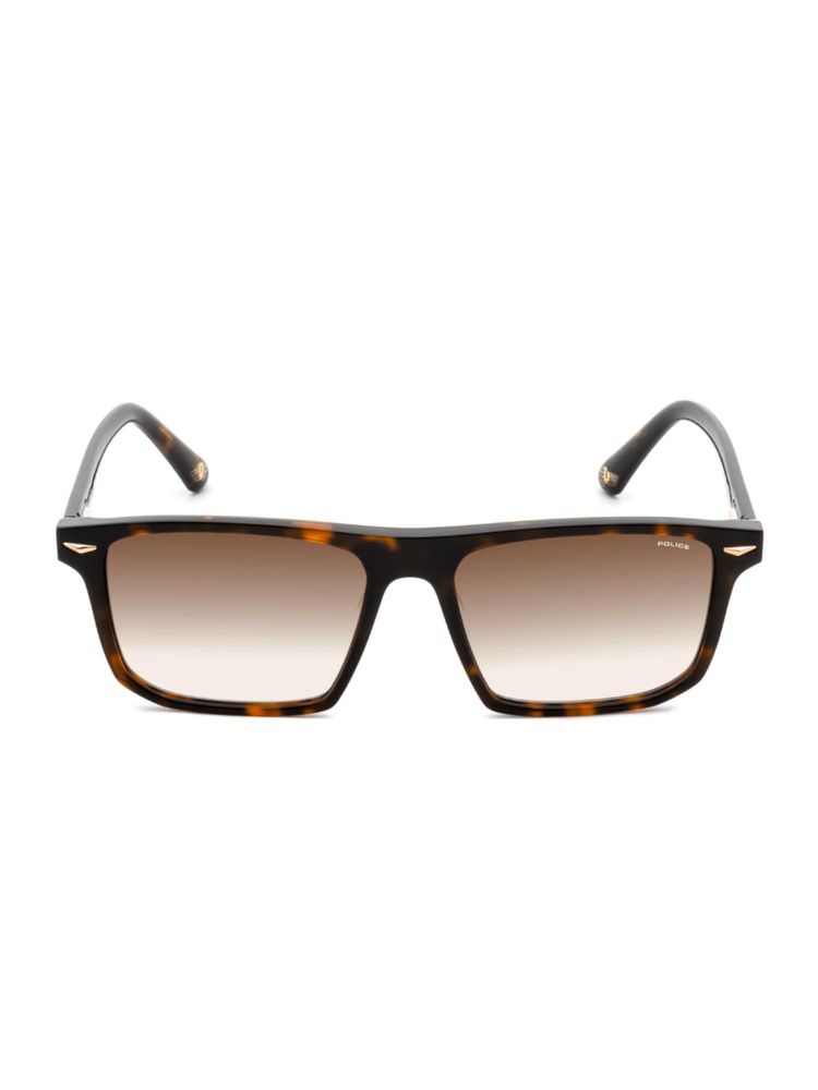Police Men Full Rim Acetate Square Brown Lens Sunglasses (55)-image-19
