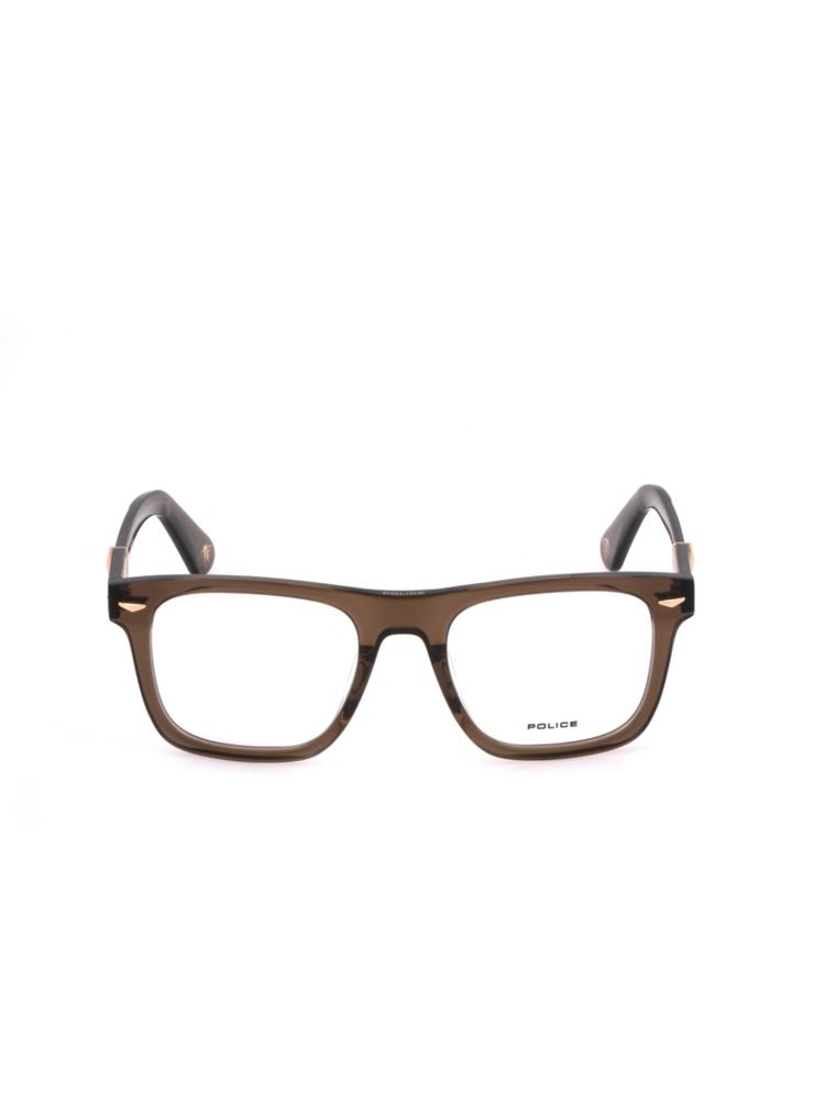 Police Men Full Rim Acetate Square Brown Eyeglass Frame (50)-image-17