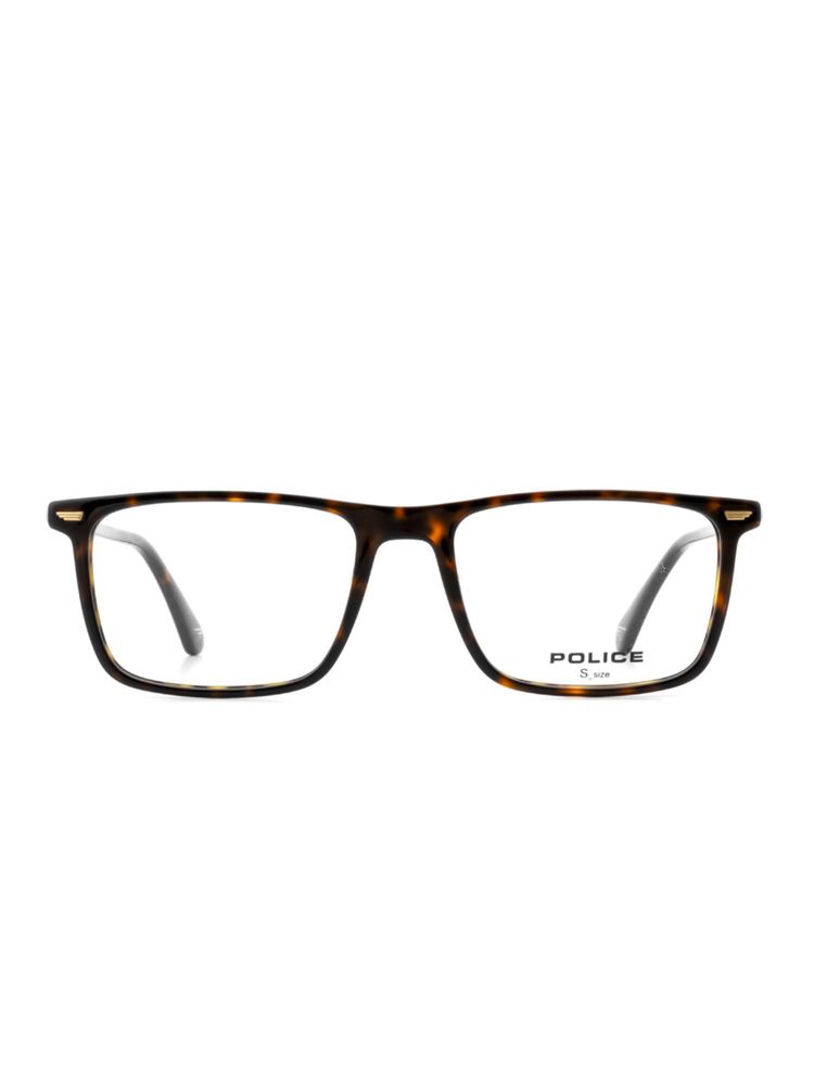police accessories Police Men Full Rim Acetate Rectangle Brown Eyeglass Frame (52)-picture-28