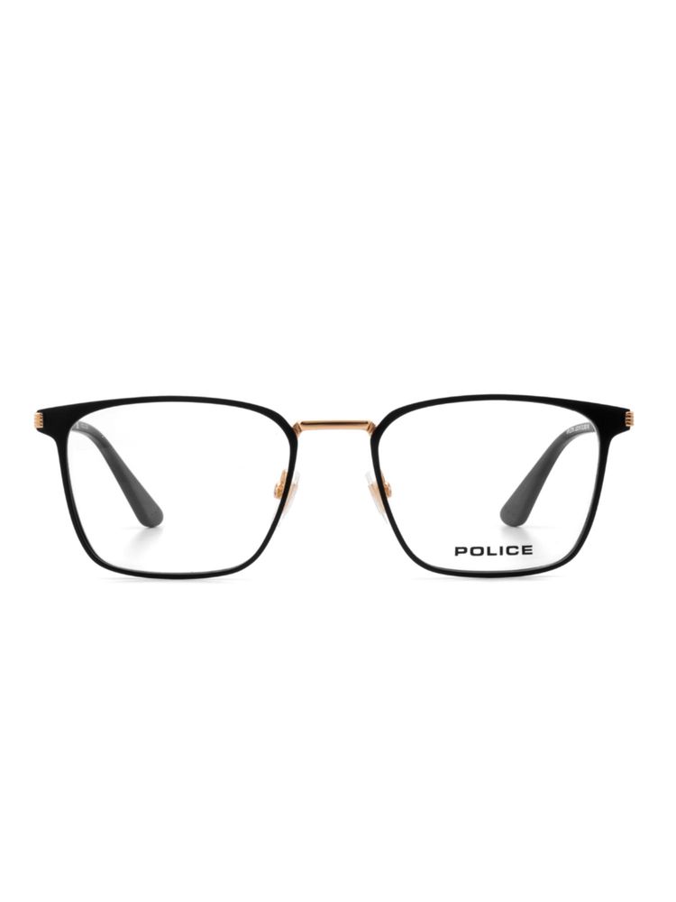 police accessories Police Men Full Rim Metal Square Black Eyeglass Frame (52)-picture-23