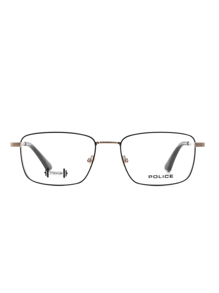 police accessories Police Men Full Rim Titanium Rectangle Black Eyeglass Frame (54)-picture-20