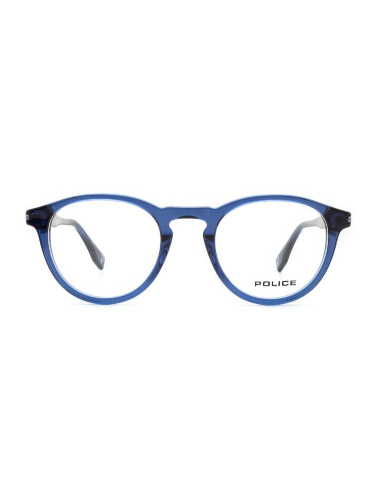 Police Men Full Rim Acetate Oval Blue Eyeglass Frame (50)-image-33