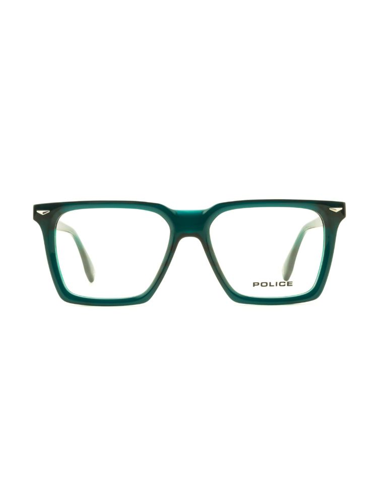 Police Men Full Rim Acetate Square Green Eyeglass Frame (53)-image-3