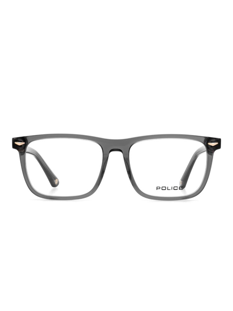 Police Men Full Rim Acetate Square Grey Eyeglass Frame (54)-image-5