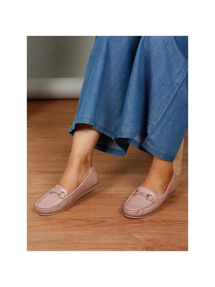 Flat n Heels Women Loafer Pink-picture-35