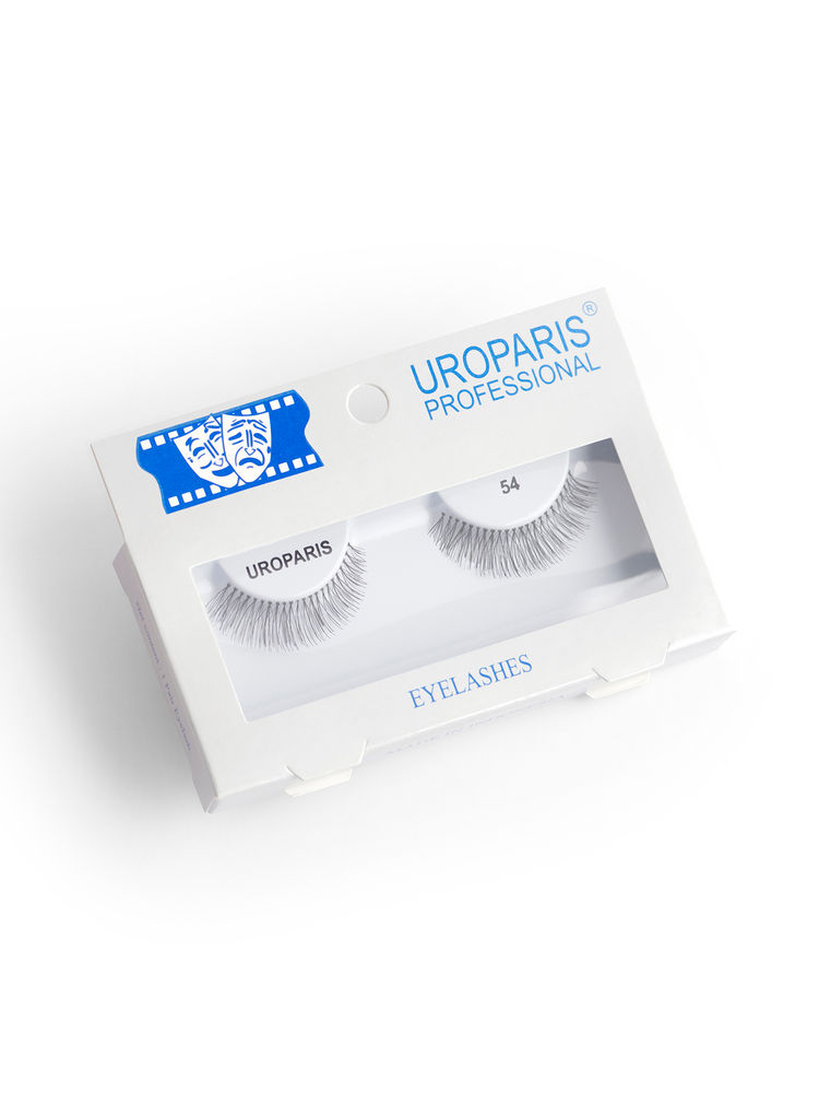 Uroparis Human Hair Eyelashes - 54 / BLACK