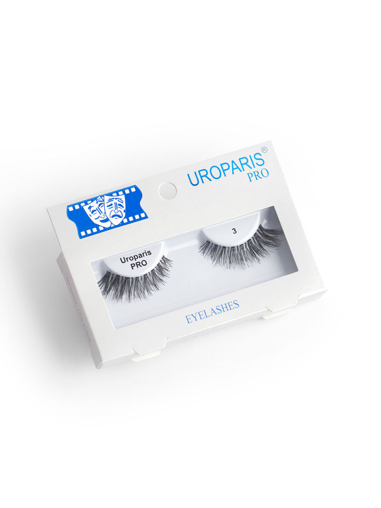 Uroparis Human Hair Eyelashes - PRO 3 / BLACK DOUBLE VOLUME HAIR-picture-15