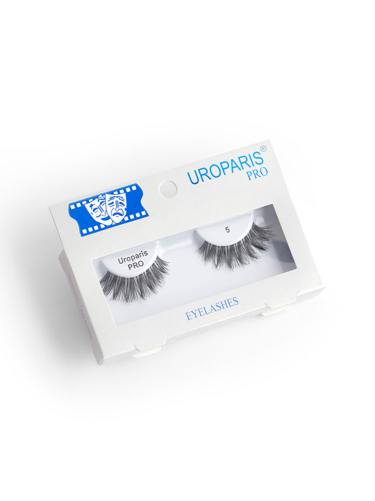 Uroparis Human Hair Eyelashes - PRO 5 / BLACK DOUBLE VOLUME HAIR